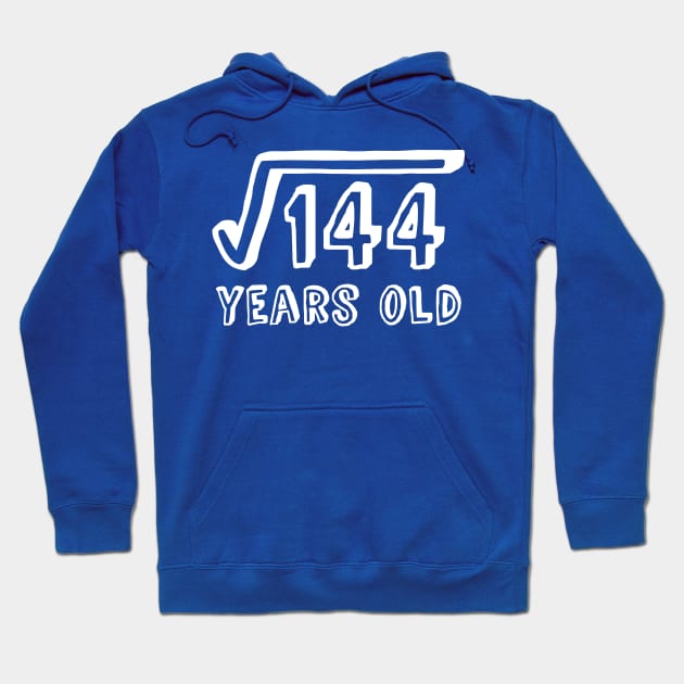 Square Root of 144 Years Old (12th birthday) Hoodie by Elvdant